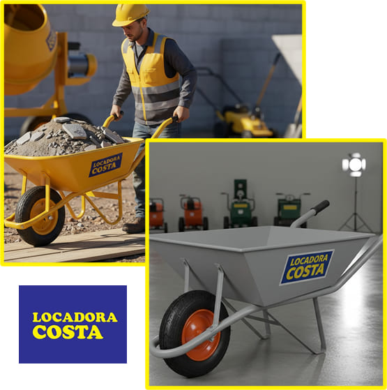 aluguel de carrinho de mão para obras