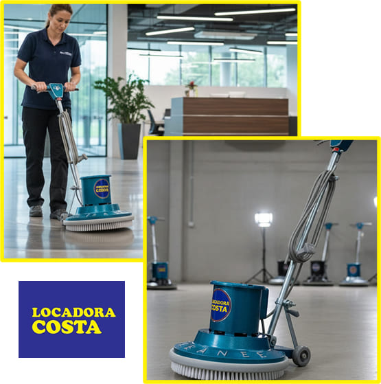 aluguel de enceradeira para pós-obra