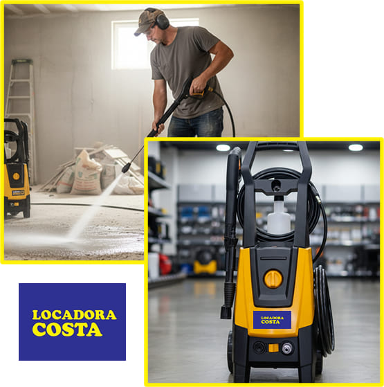 aluguel de lavadora de alta pressão para pós-obras