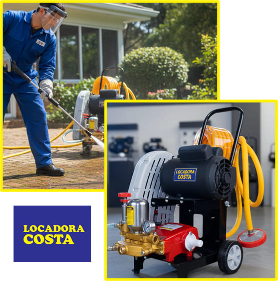 aluguel de lavadora de alta vazão para obras