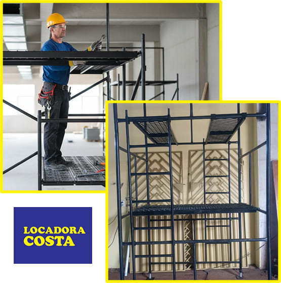 aluguel de andaimes tubulares para obras