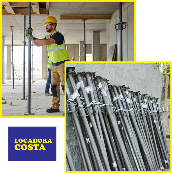 aluguel de escora metálica para obras