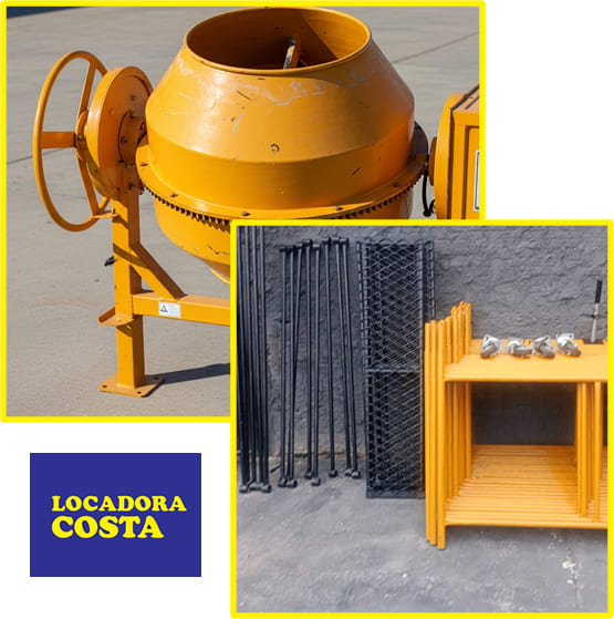 locação de equipamentos e ferramentas para obras em Belém